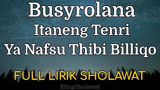 Sholawat Busyrolana Ya Nafsuti Bibiliqo Itaneng Tenri  Mas Kafa AlJauhar [upl. by Atnauq]