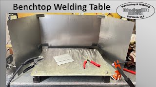 Benchtop Welding Table amp Splatter  Spark Shield [upl. by Ahsak863]