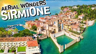 Sirmione amp Grotte di Catullo Aerial 4K Drone Footage of Italys Lakeside Beauty 🏰🇮🇹✨ [upl. by Conover]