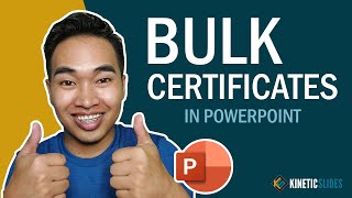 STEP BY STEP TUTORIAL TO CREATE BULK CERTIFICATES IN POWERPOINT NO ADVANCED SKILL REQUIRED [upl. by Enra836]