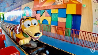 Slinky Dog Dash Roller Coaster FULL 4K RIDE Experience Disneys Hollywood Studios Walt Disney World [upl. by Merilee]