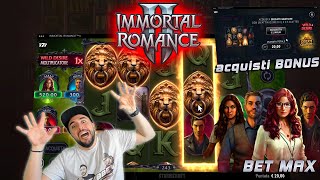 SPIKE SLOT ONLINE 🆕🟥  Gioco alla nuova IMMORTAL ROMANCE 2 🩸🎰 a BET MAX e con Acquisti BONUS 💰 [upl. by Sert143]