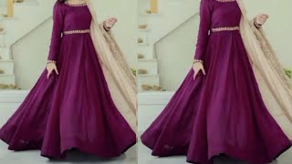 gown stitching long frock cutting stitching anarkali suit cuttingumbrella gown ki cutting stitch [upl. by Laurence]