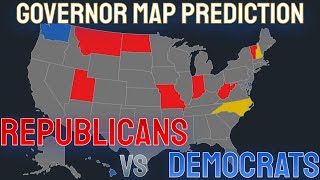 2024 Governor Races Map Prediction  September 3rd 2024 [upl. by Barolet]