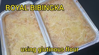 ROYAL BIBINGKA using GLUTINOUS FLOUR  Glutinous Flour Recipe  Recel Creates [upl. by Scoles]