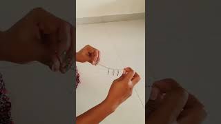 DIY Bracelet making with safety pin 🥰 diy jewellery shortvideo handmade [upl. by Boothman828]