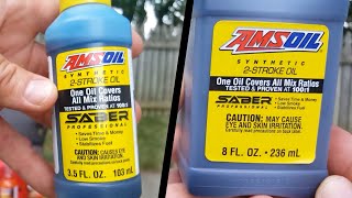 AMSOIL SABER Professional Synthetic 2Stroke Oil amp Quickshot [upl. by Hyozo]