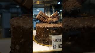 Ferrero rocher cake food streetfood youtubeshorts foodie chocolate cake [upl. by Llechtim]