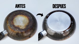 Maravilloso truco para limpiar tus sartenes y ollas con ingredientes caseros [upl. by Trebma]