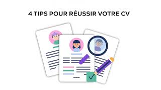 4 Tips pour réussir votre CV [upl. by Ggerk]