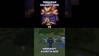 Terrarian Calamity Mod VS Minecraft Avaritia Mod Edit [upl. by Netsrejk]