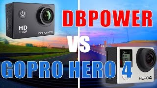 DBPOWER CAMERA VS GOPRO HERO4 in car comparison [upl. by Charla]