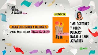 Presentación de Melocotones y otros poemas de Natalia León Azparrén [upl. by Salaidh69]