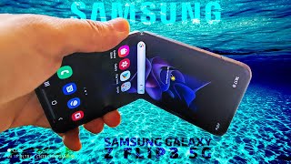 Galaxy Z flip 3 Durability Test  Underwater IPX8 Waterproof Test [upl. by Neeruam]