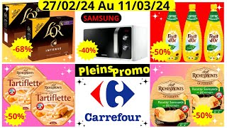 Catalogue 👉 Carrefour Bons Plans De La Semaine Du 200224 Au 040324 [upl. by Ailhat]