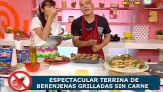 Recetas sin carne Deliciosa terrina de berenjenas grilladas [upl. by Krenek]