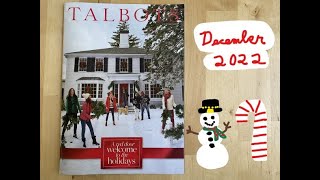 TALBOTS DECEMBER 2022🎁CATALOG FLIP THROUGH🎄WOMANS CLOTHING SIZES 0 TO 24 [upl. by Ynaiffit]