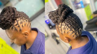 How to style a very long dreadssubscribelocshairstylesbraidseasy natural hairstyles for women [upl. by Bruns]