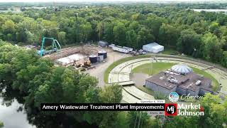 Amery Wastewater Treatment Plant Improvements Aerial 9624 [upl. by Hart]