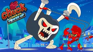 Chuck Chicken Power Up  Chuck Halloween and Fast Food 🎃 Halloween 🔴 Live  Chuck Chicken Cartoons [upl. by Einrae]