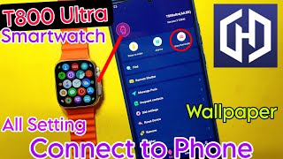 t800 ultra smartwatch connect to phone  T800 ultra smart watch ko phone se kaise Connect Kare [upl. by Kolivas]