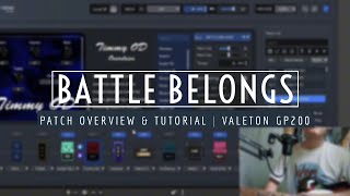 Battle Belongs  Phil Wickham  Valeton GP200 Patch Tutorial [upl. by Hollister543]