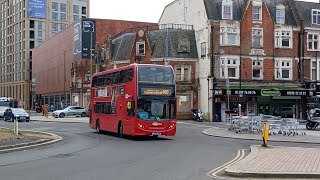 Metrobus Volvo B9TL E400  6950 LX58 CWK  Route 400 Redhill Bus Station  East Surrey Hospital [upl. by Saxena]