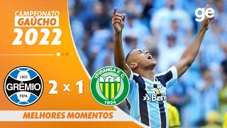 GRÊMIO 2 X 1 YPIRANGA  MELHORES MOMENTOS  FINAL GAÚCHO 2022  geglobo [upl. by Yessak]