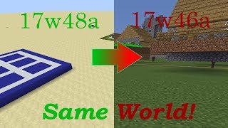 What Happens When you Backport a 113 Minecraft World [upl. by Sitoeht]