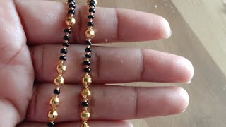 Short mangalsutra design33 मंगलसूत्र गूंथने की डिजाइनhow to make mangalsutra design [upl. by Foscalina429]