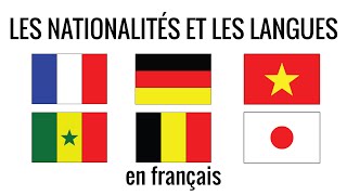 Les nationalités et les langues en français fle – vocabulaire 1 [upl. by Marin710]