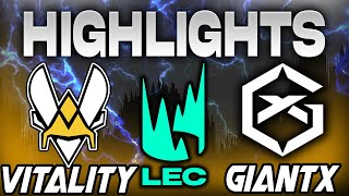 VITALITY VS GIANTX HIGHLIGHTS LEC 2024 JORNADA 8  LEAGUE OF LEGENDS  ESPAÑOL [upl. by Atekan]