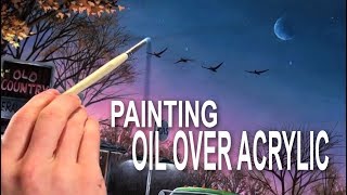 How To Paint Oils Over Acrylics [upl. by Katzen]