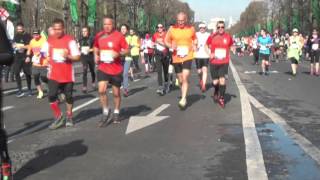 Marathon de paris 2016 départ des 4h30 et [upl. by Giliane981]