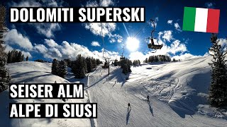 Dolomiti Superski  Seiser Alm  Alpe di Siusi [upl. by Ttsepmet]