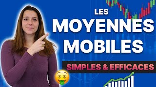 MOYENNES MOBILES  comment les utiliser en TRADING [upl. by Ellehcor]