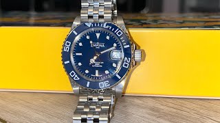 Davosa Ternos Ceramik Blue the watch I bought second time Review unboxing opinion 16155504 spec [upl. by Ruben]