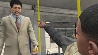 GTAV Main Story Franklin Mission 40 The Bus Assassination Walkthrough [upl. by Ethan]