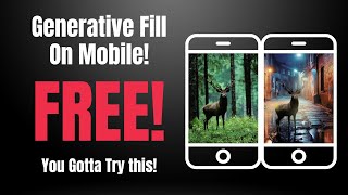 How To Use Photoshop Generative Fill For FREE On Your Mobile Device iPhone iPad amp Android [upl. by Kevin]