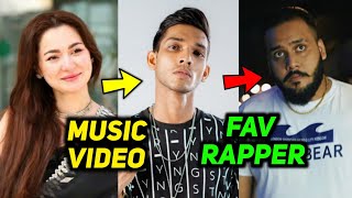 Talha Anjum Fav Rapper  Hania Aamir About Music Video Of Talha Anjum [upl. by Miharba157]