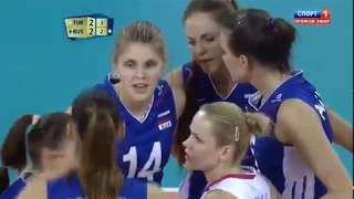 Volleyball Womens WCH 2014 Turkey vs Russia set5 [upl. by Onig911]