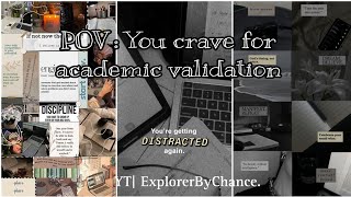 POV YOU CRAVE ACADEMIC VALIDATION  Study motivation compilation tiktok instagram part5 [upl. by Shultz]