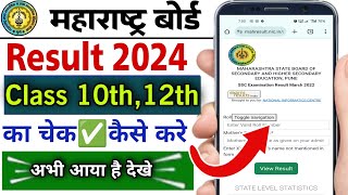 Maharashtra Board Class 10th 12th Ka Result Kaise Dekhe 2024  How to Check HSC amp SSC Result MSBSHSE [upl. by Osmond]