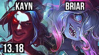 KAYN vs BRIAR JNG  15M mastery 800 games 510  EUW Master  1318 [upl. by Rendrag]