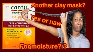 RHASSOUL CLAY HAIR MASK FROM CANTU WHAT IS THIS CAN A CLAY MASK ADD MOISTURE TO NATURAL HAIR [upl. by Matejka]