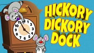 Hickory Dickory Dock ♫ Popular Nursery Rhymes with Lyrics ♫ Kids Songs by The Learning Station [upl. by Enihpets]