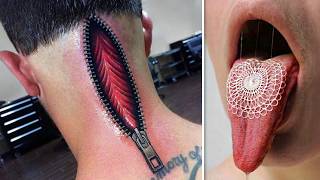 40 Most Realistic Tattoos Youve Ever Seen [upl. by Xuaegram]