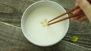 korean pine nut porridge Jat Juk 잣죽 [upl. by Ruthven]