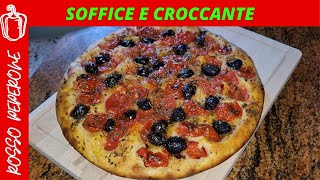 FOCACCIA BARESE buona con solo 4 ingredienti  ricetta focaccia fatta in casa 2 [upl. by Sillek]