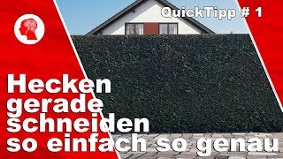 Mit diesem einfachen Tipp bekommt man jede Hecke perfekt gerade [upl. by Ovid]